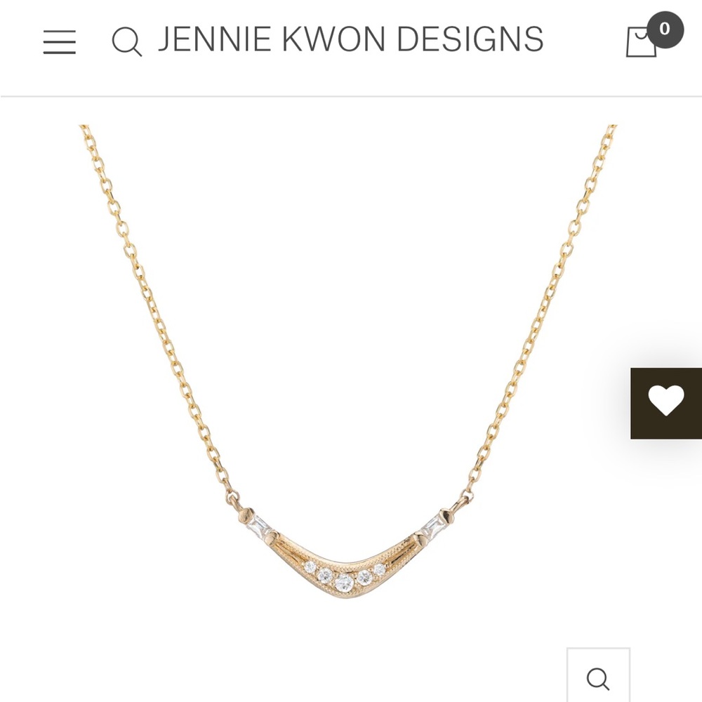 Jennie Kwon Designs Baguette Wave Necklace